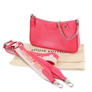 LOUIS VUITTON Epi Easy Pouch on Strap Shoulder Bag Dragon fruit M81073 90289503